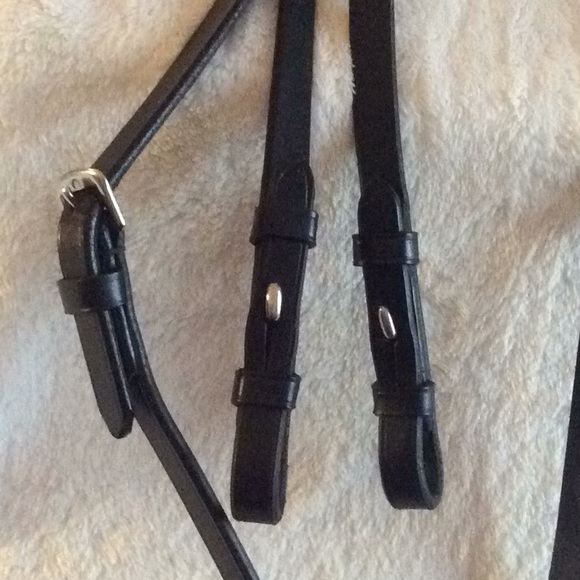 Horse Leather Reins Black - Picture 3 of 5